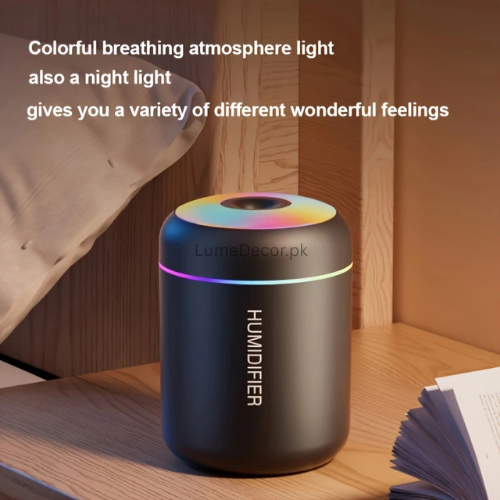Stylish RGB LED Desk Humidifier with Color-Changing Light | LumeDecor