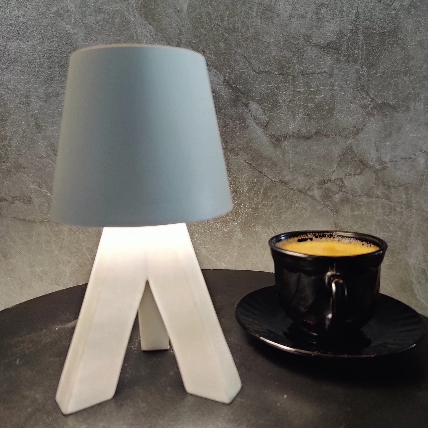 Rechargeable Vintage LED Metal Touch Table Lamp - Ambient Lighting for Home & Office