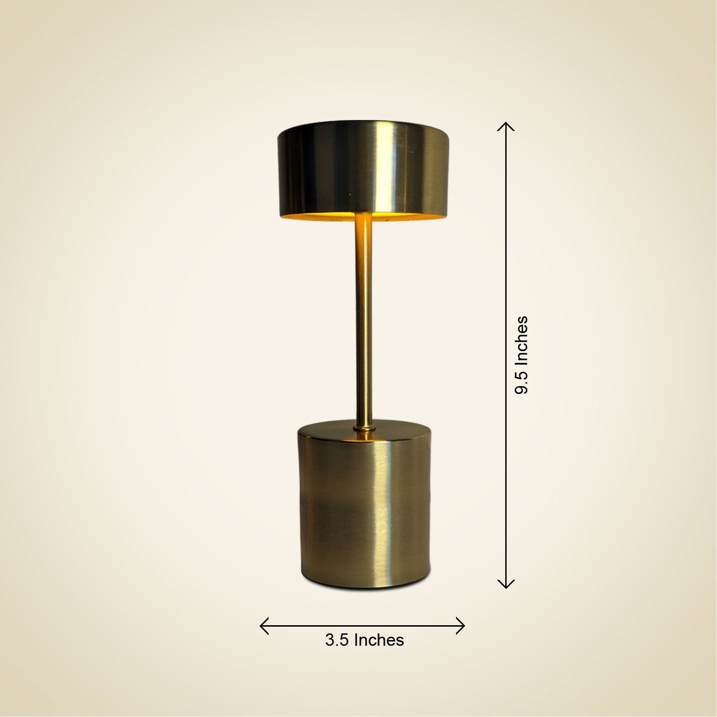 Rechargeable Retro-Style Longneck Metal Touch Lamps Perfect for Restaurants and Home Decor