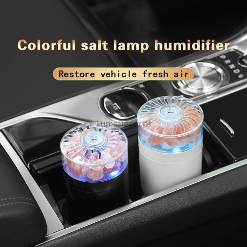 Himalayan Salt Rock LED Humidifier with Rechargeable Battery | LumeDecor