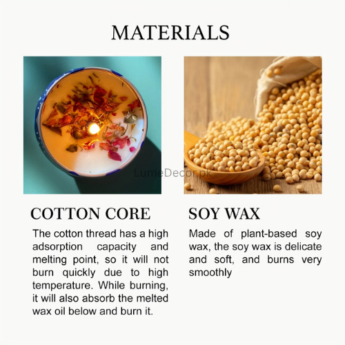 Scented Candle in Artistic Metal Jar – Medium Size Aromatherapy Candle for Home Décor & Relaxation | LumeDecor