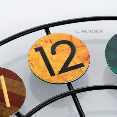 Colorful Metal Hanging Wall Clock | LumeDecor
