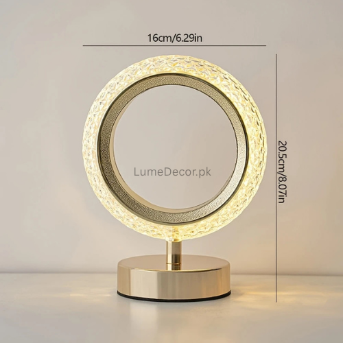 TikTok-Style Crystal LED Table Lamp with Rechargeable Battery & Touch Control | LumeDecor