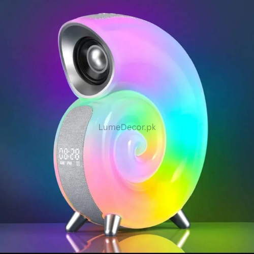 Conch-Shaped Smart LED Lamp with App Control & Bluetooth Speaker | LumeDecor