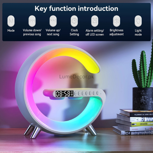 G11 LED Lighting Wireless Charger with Bluetooth Speaker | LumeDecor