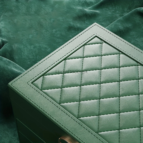 3-Layer Leather Jewelry Box – Elegant Storage Case with Sections | LumeDecor
