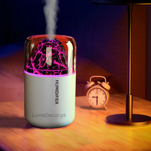 Volcano Mist Humidifier with LED Lava Glow | Lume Decor