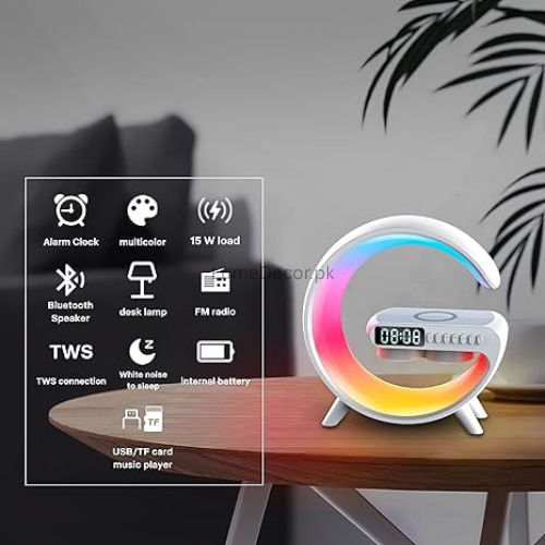 G11 LED Lighting Wireless Charger with Bluetooth Speaker | LumeDecor