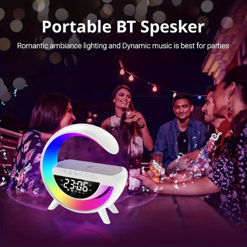 BT-3401 LED Bluetooth Speaker Lamp – Rechargeable Wireless Audio Light with Soft Glow for Home | LumeDecor