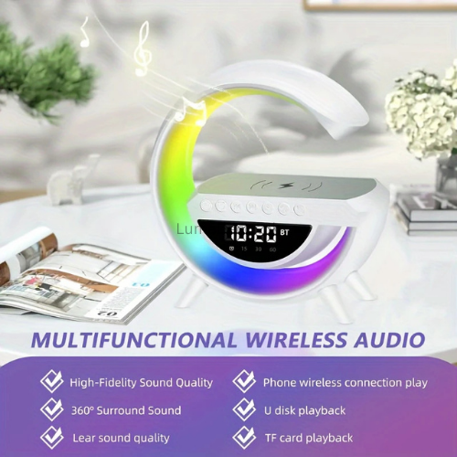 BT-3401 LED Bluetooth Speaker Lamp – Rechargeable Wireless Audio Light with Soft Glow for Home | LumeDecor