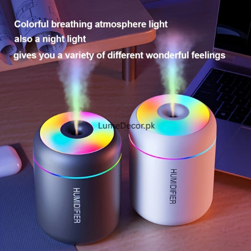 Stylish RGB LED Desk Humidifier with Color-Changing Light | LumeDecor