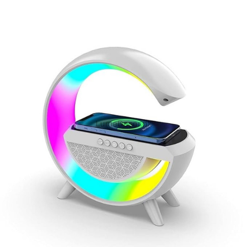 BT-2301 LED Lamp with Bluetooth Speaker and Wireless Charging – 3-in-1 Smart Light | LumeDecor