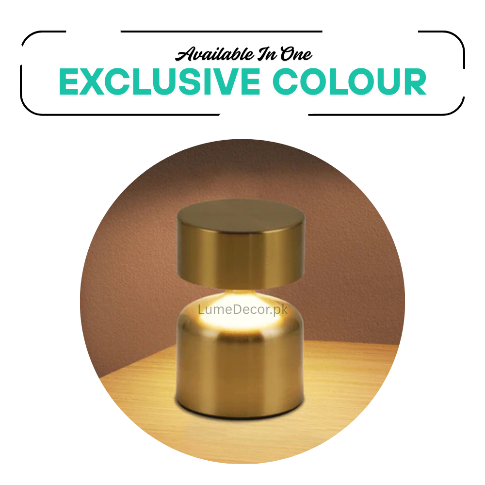 Mini Dumbbell LED Night Desk Lamp with Touch Sensor and Rechargeable Battery | LumeDecor