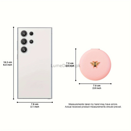 Classic Round Handheld Makeup Mirror | LumeDecor