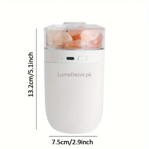 Himalayan Salt Rock LED Humidifier with Rechargeable Battery | Lume Decor