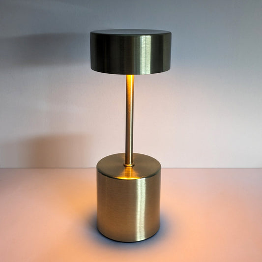 Retro Longneck Dumbbell Metal Touch Lamp | USB Rechargeable LED