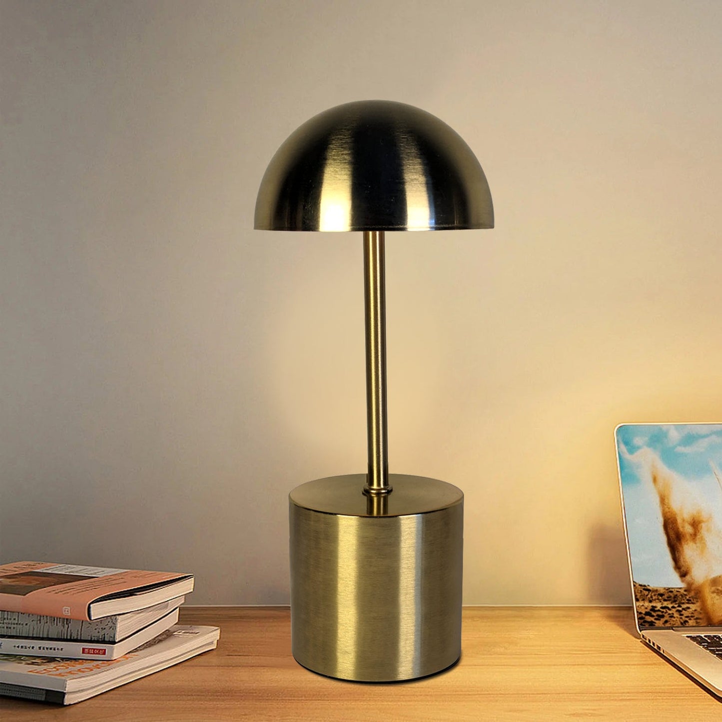 Rechargeable Retro-Style Longneck Metal Touch Lamps Perfect for Restaurants and Home Decor