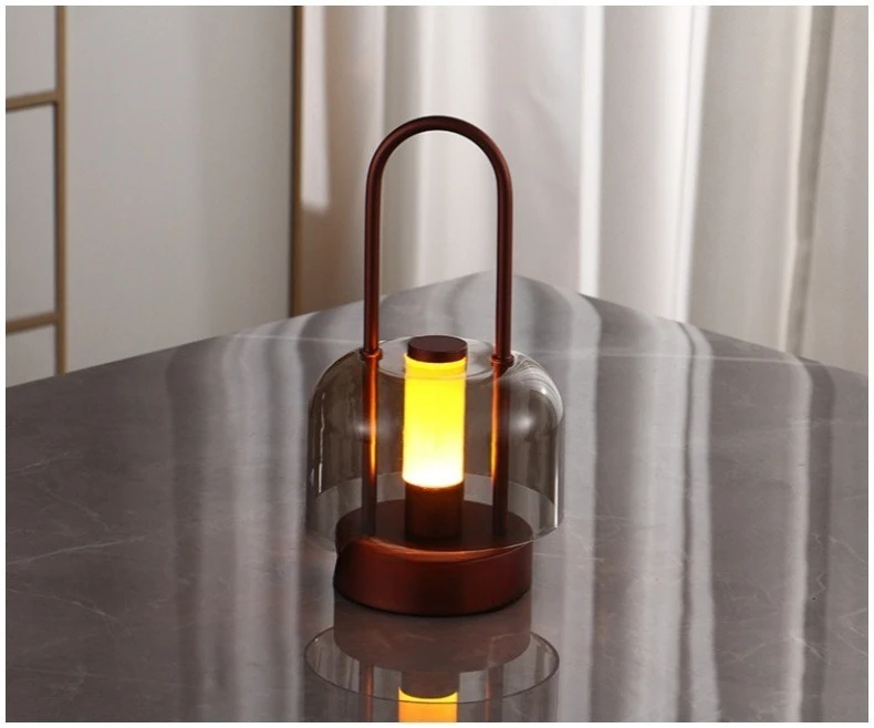 Modern Minimalist LED Touch Table Lamp – Rechargeable Ambient Light