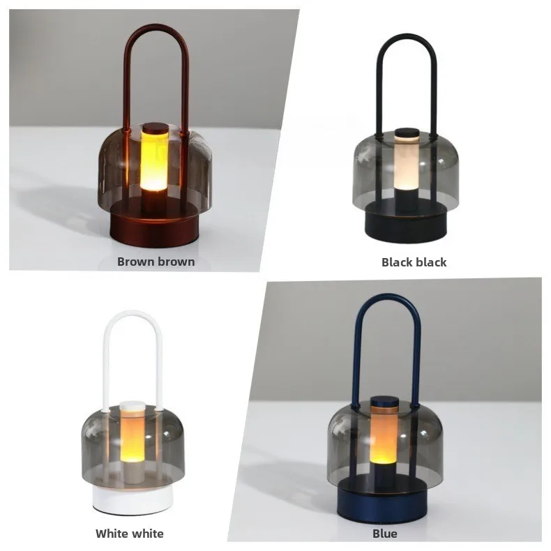 Modern Minimalist LED Touch Table Lamp – Rechargeable Ambient Light