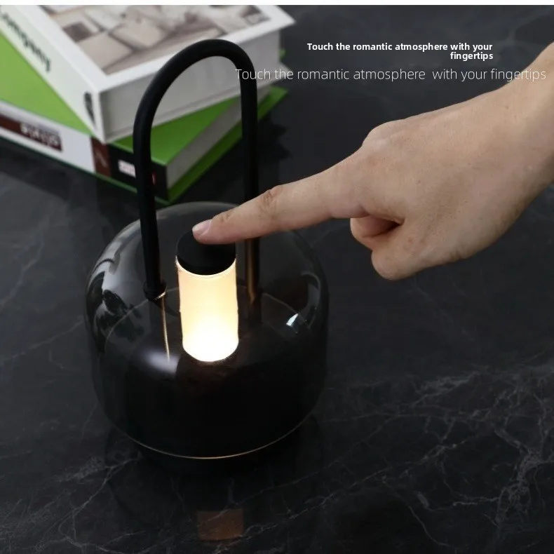 Modern Minimalist LED Touch Table Lamp – Rechargeable Ambient Light