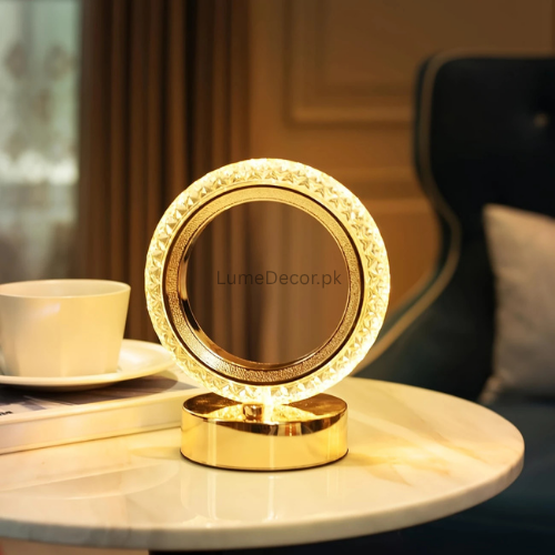 TikTok-Style Crystal LED Table Lamp with Rechargeable Battery & Touch Control | LumeDecor