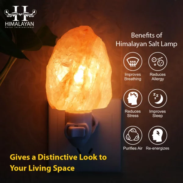 Hand Carved Natural Shape Himalayan Salt Nightlight Mini Lamp