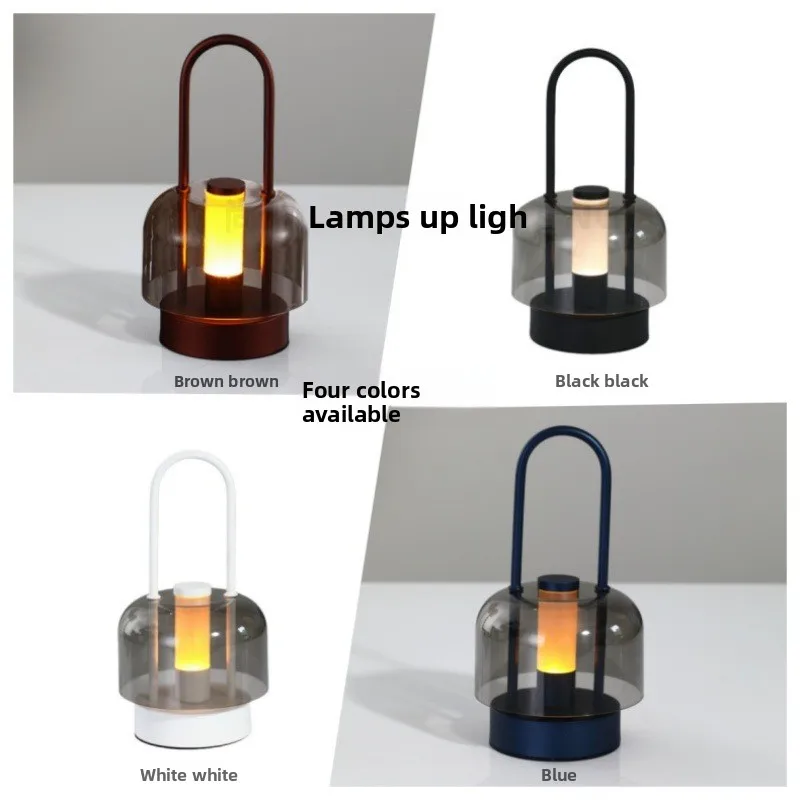 Modern Minimalist LED Touch Table Lamp – Rechargeable Ambient Light