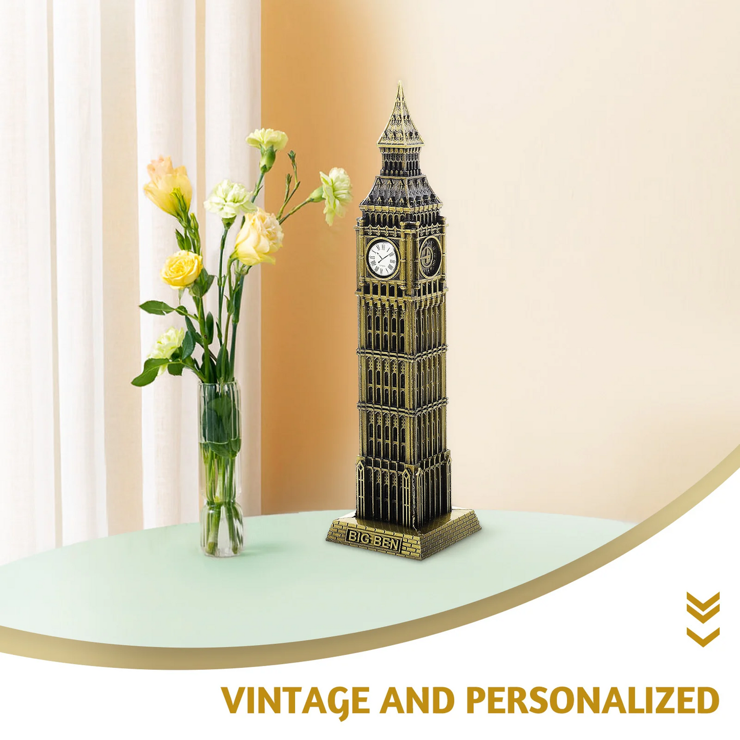 Big Ben Metal Statue – Elegant London Landmark Replica