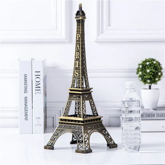 Eiffel Tower Metal Statue – Elegant Paris Landmark Replica